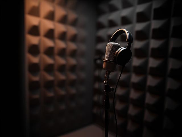 Image d'une cabine de voix insonorisée à Genève avec panneaux acoustiques sur mesure