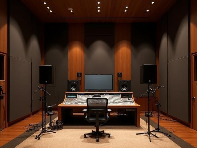 Photo du Studio K à Lyon, un studio d'enregistrement professionnel moderne